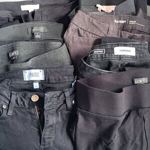 Size S/XS, Size 2 pants Bundle- 8 pairs. All skinny fit.